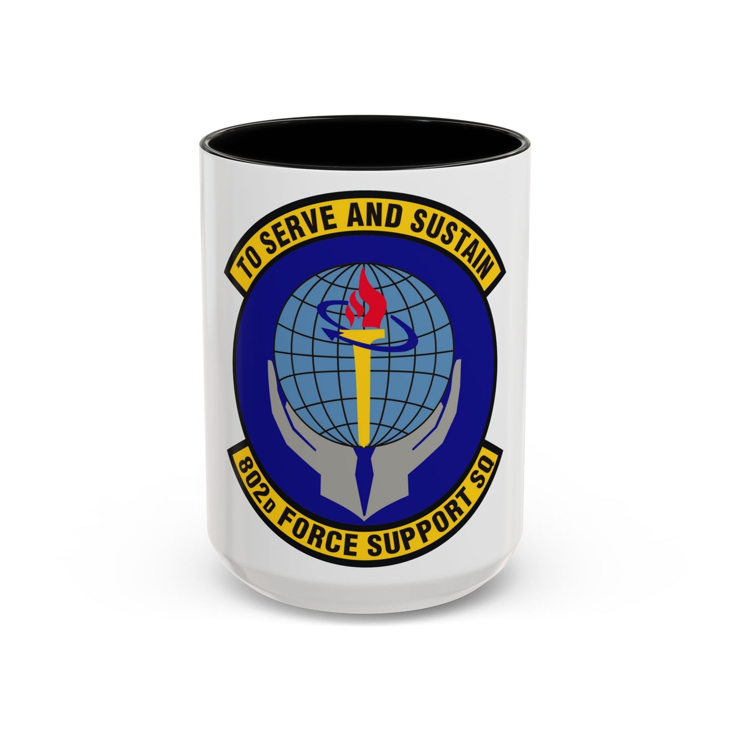 802d Force Support Squadron (U.S. Air Force) Accent Coffee Mug