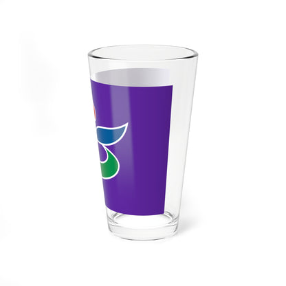 Flag of Hidaka Hokkaido (Japan) Pint Glass 16oz