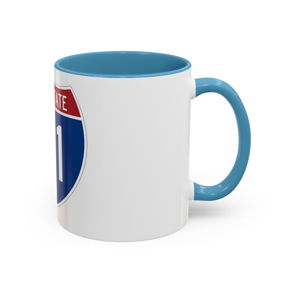 Interstate H1 (U.S. Highways) Accent Coffee Mug