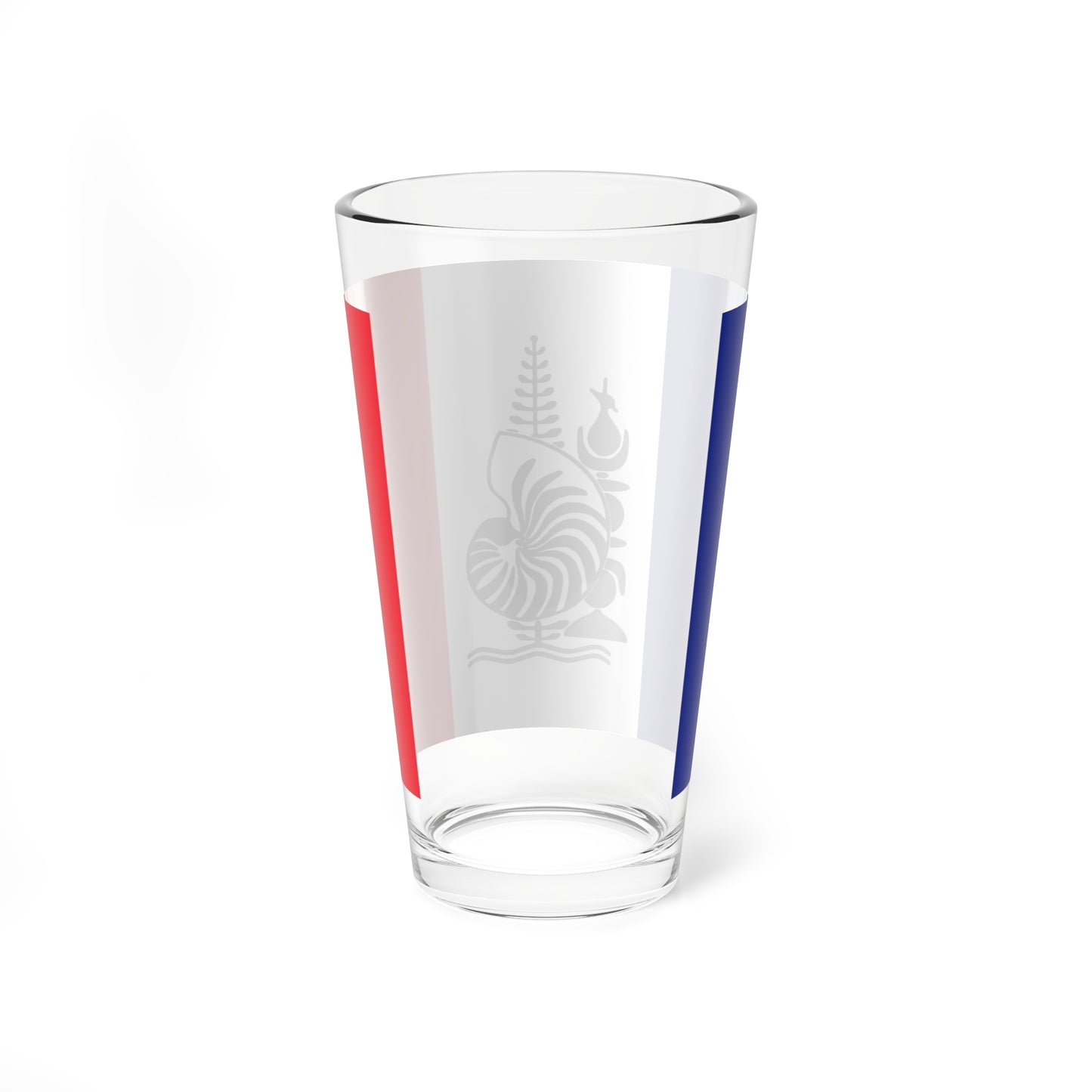 Flag of New Caledonia with Emblem (France) Pint Glass 16oz