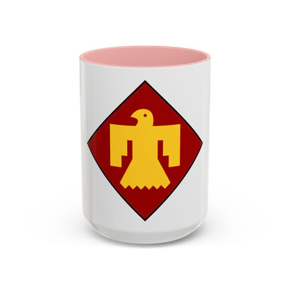45th Infantry insignia thunderbird (U.S. Army) Accent Coffee Mug