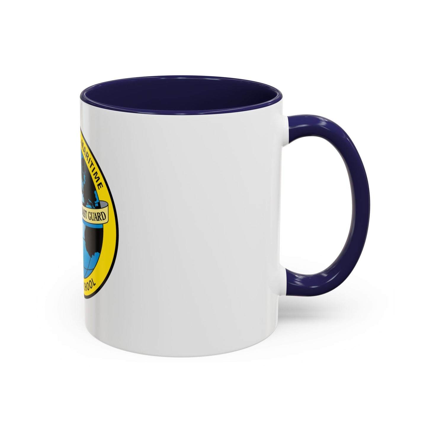 International Maritime Officers School USCG (U.S. Coast Guard) Accent Coffee Mug