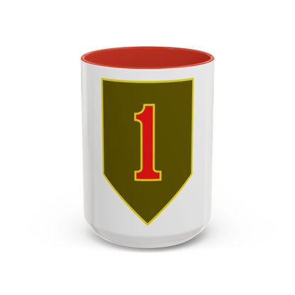 1st Infantry Division (U.S. Army) Accent Coffee Mug
