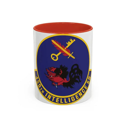 450th Intelligence Squadron (U.S. Air Force) Accent Coffee Mug 11oz Red - Go Mug Yourself