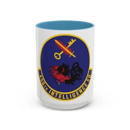 450th Intelligence Squadron (U.S. Air Force) Accent Coffee Mug 15oz Light Blue - Go Mug Yourself