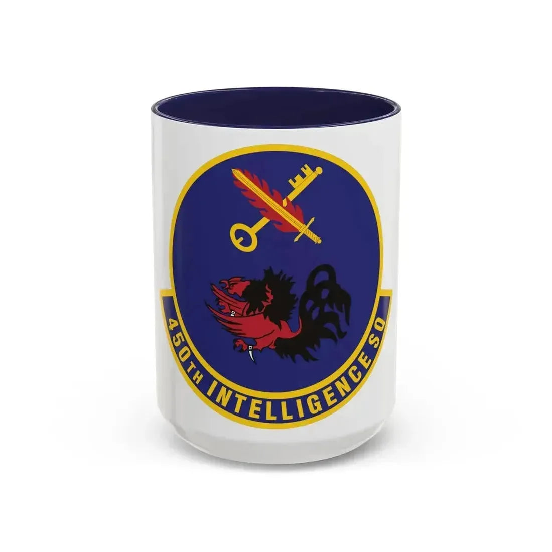 450th Intelligence Squadron (U.S. Air Force) Accent Coffee Mug 15oz Navy - Go Mug Yourself
