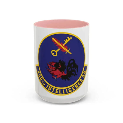 450th Intelligence Squadron (U.S. Air Force) Accent Coffee Mug 15oz Pink - Go Mug Yourself