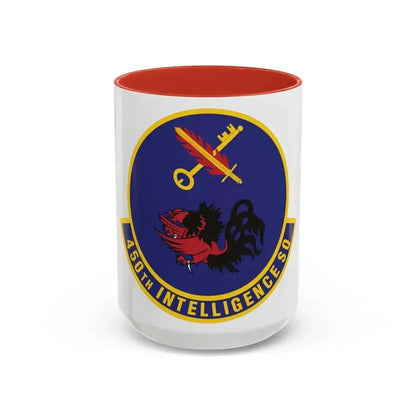 450th Intelligence Squadron (U.S. Air Force) Accent Coffee Mug 15oz Red - Go Mug Yourself