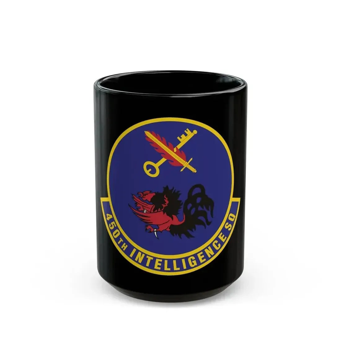 450th Intelligence Squadron (U.S. Air Force) Black Coffee Mug 15oz - Go Mug Yourself