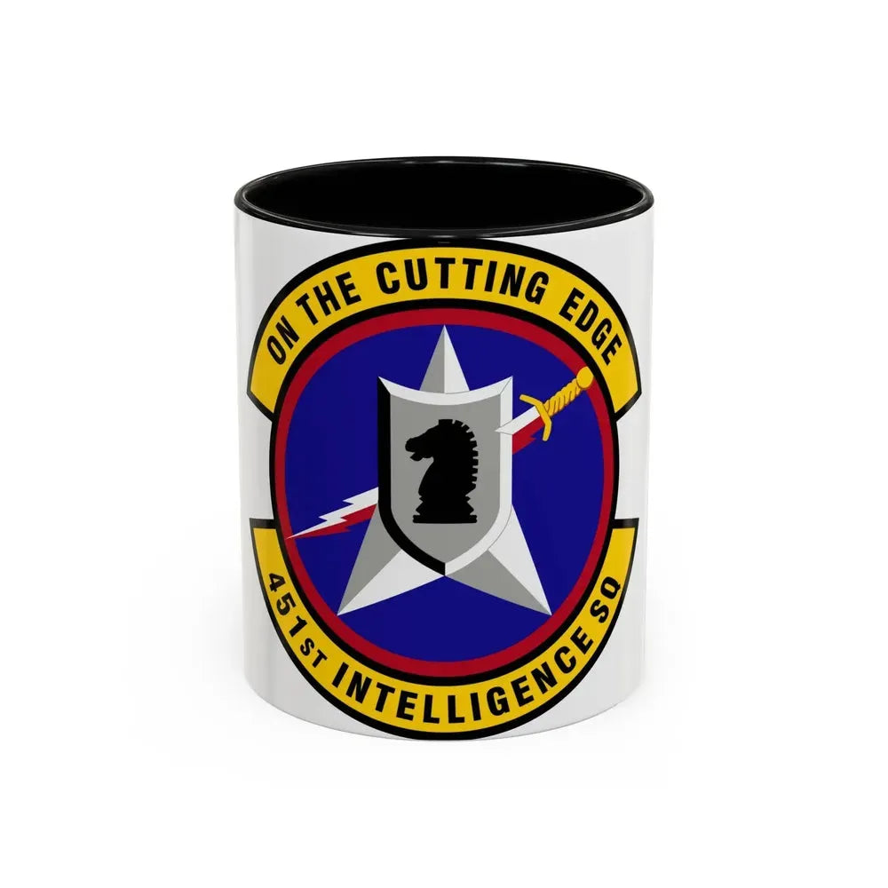 451 Intelligence Squadron ACC (U.S. Air Force) Accent Coffee Mug 11oz Black - Go Mug Yourself