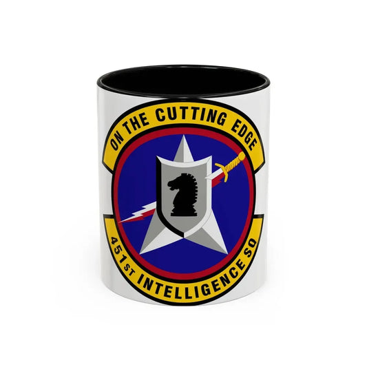 451 Intelligence Squadron ACC (U.S. Air Force) Accent Coffee Mug 11oz Black - Go Mug Yourself