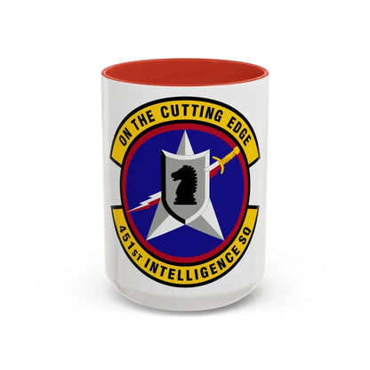 451 Intelligence Squadron ACC (U.S. Air Force) Accent Coffee Mug 15oz Red - Go Mug Yourself