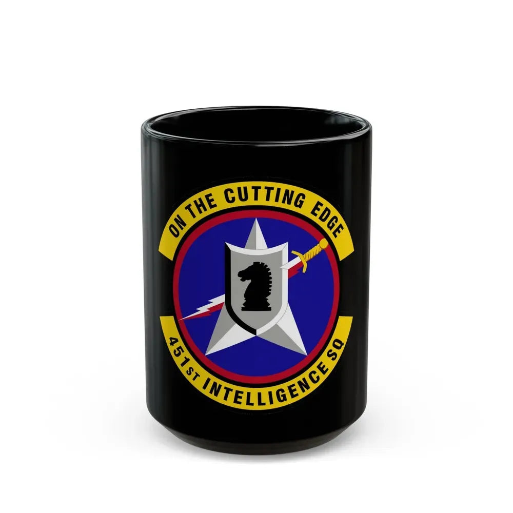 451 Intelligence Squadron ACC (U.S. Air Force) Black Coffee Mug 15oz - Go Mug Yourself