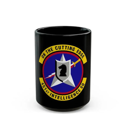 451 Intelligence Squadron ACC (U.S. Air Force) Black Coffee Mug 15oz - Go Mug Yourself