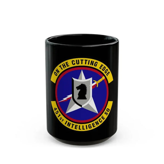 451 Intelligence Squadron ACC (U.S. Air Force) Black Coffee Mug 15oz - Go Mug Yourself