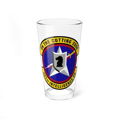 451 Intelligence Squadron ACC (U.S. Air Force) Pint Glass 16oz 16oz - Go Mug Yourself