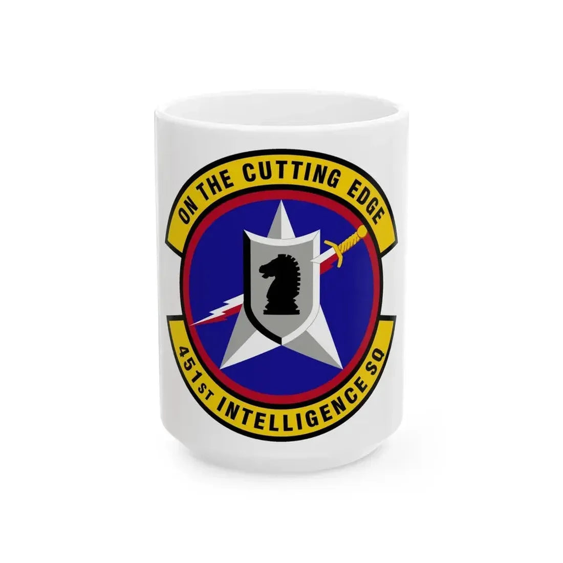 451 Intelligence Squadron ACC (U.S. Air Force) White Coffee Mug 15oz - Go Mug Yourself