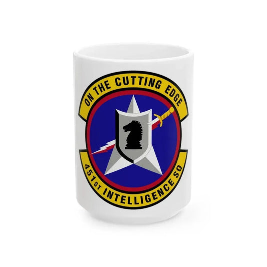 451 Intelligence Squadron ACC (U.S. Air Force) White Coffee Mug 15oz - Go Mug Yourself