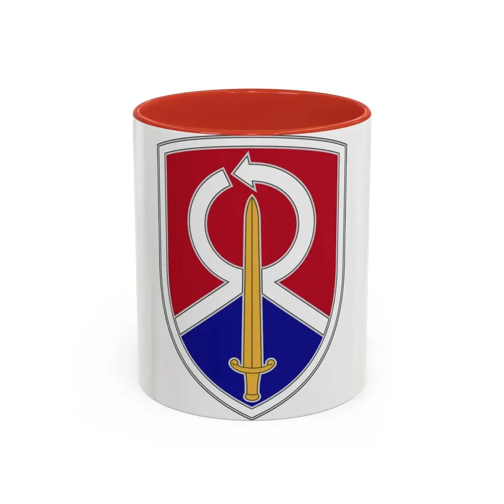 451 Sustainment Command 2 (U.S. Army) Accent Coffee Mug 11oz Red - Go Mug Yourself