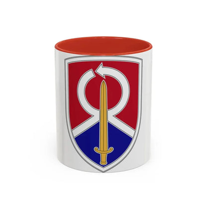 451 Sustainment Command 2 (U.S. Army) Accent Coffee Mug 11oz Red - Go Mug Yourself