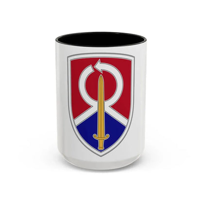 451 Sustainment Command 2 (U.S. Army) Accent Coffee Mug 15oz Black - Go Mug Yourself