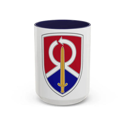451 Sustainment Command 2 (U.S. Army) Accent Coffee Mug 15oz Navy - Go Mug Yourself