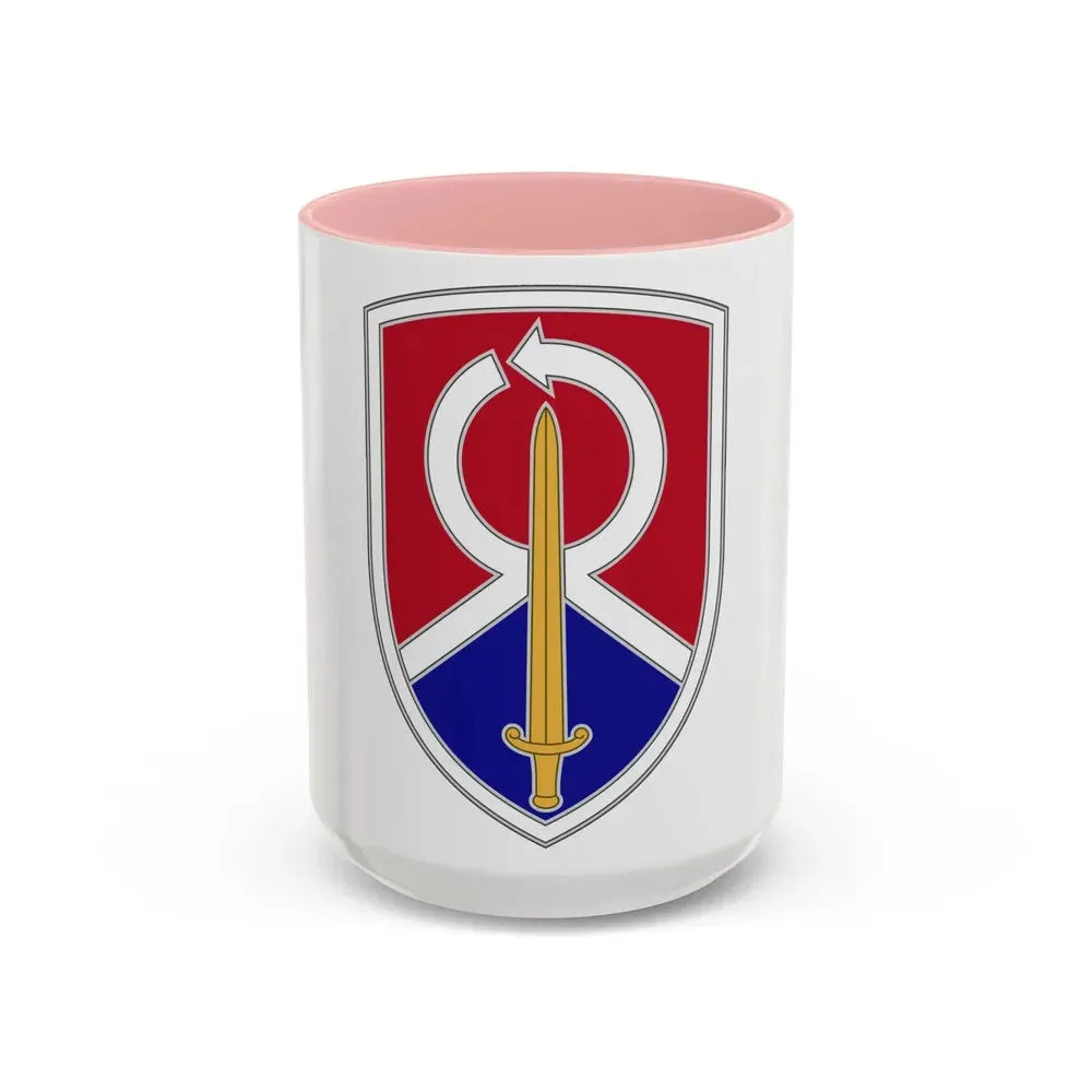 451 Sustainment Command 2 (U.S. Army) Accent Coffee Mug 15oz Pink - Go Mug Yourself