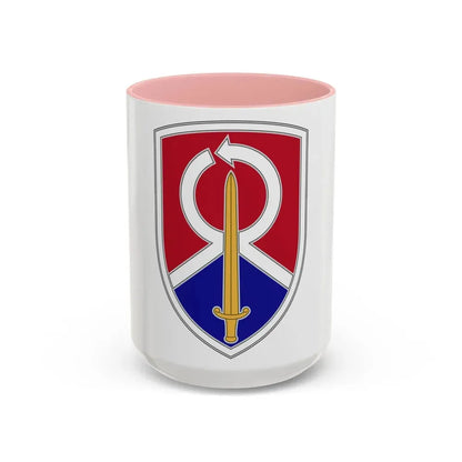 451 Sustainment Command 2 (U.S. Army) Accent Coffee Mug 15oz Pink - Go Mug Yourself