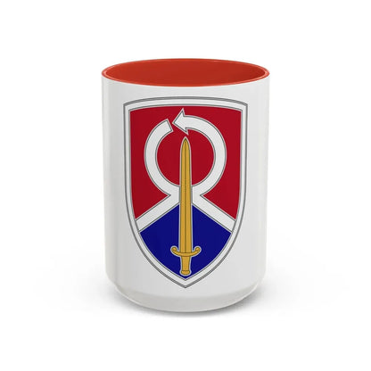 451 Sustainment Command 2 (U.S. Army) Accent Coffee Mug 15oz Red - Go Mug Yourself