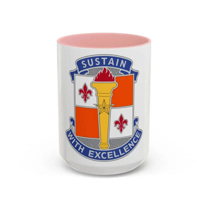 451 Sustainment Command 3 (U.S. Army) Accent Coffee Mug 15oz Pink - Go Mug Yourself