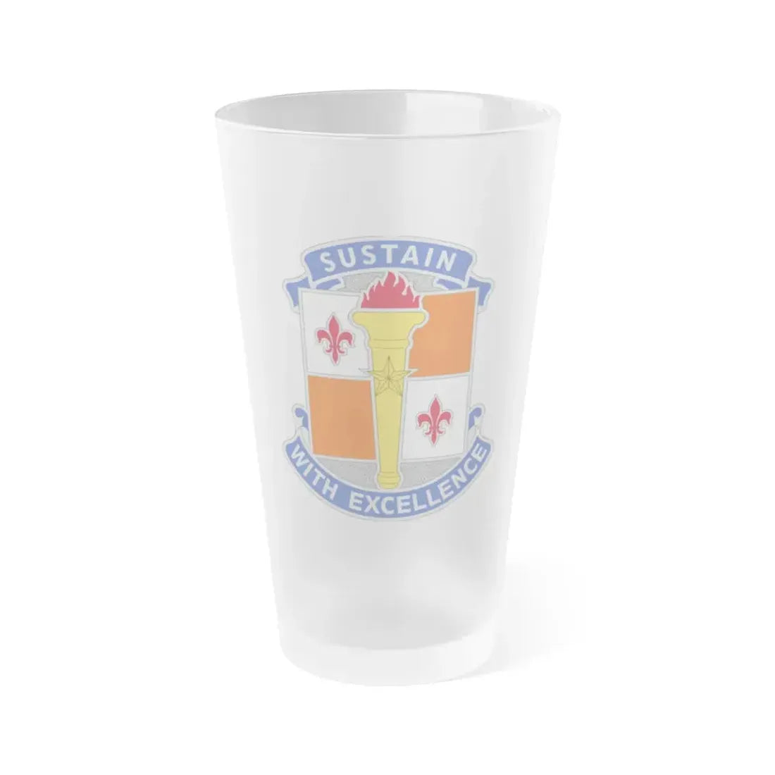 451 Sustainment Command 3 (U.S. Army) Frosted Pint Glass 16oz Default Title - Go Mug Yourself