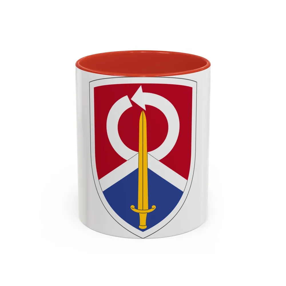 451 Sustainment Command (U.S. Army) Accent Coffee Mug-11oz-Red-Go Mug Yourself