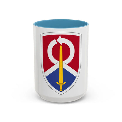 451 Sustainment Command (U.S. Army) Accent Coffee Mug-15oz-Light Blue-Go Mug Yourself