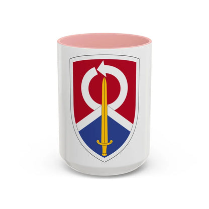 451 Sustainment Command (U.S. Army) Accent Coffee Mug-15oz-Pink-Go Mug Yourself