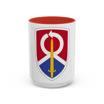 451 Sustainment Command (U.S. Army) Accent Coffee Mug-15oz-Red-Go Mug Yourself