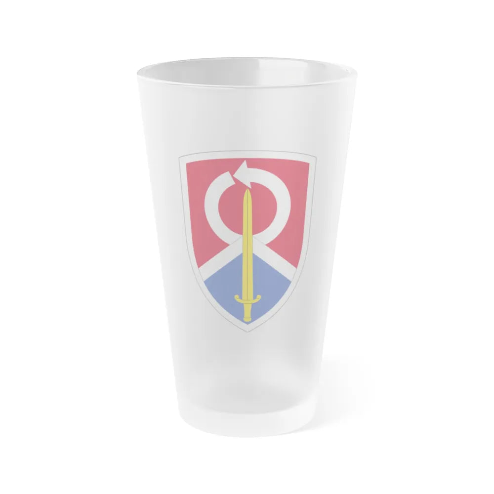 451 Sustainment Command (U.S. Army) Frosted Pint Glass 16oz-Go Mug Yourself