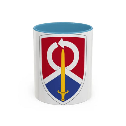 451 Sustainment Command (U.S. Army) Accent Coffee Mug 11oz Light Blue - Go Mug Yourself