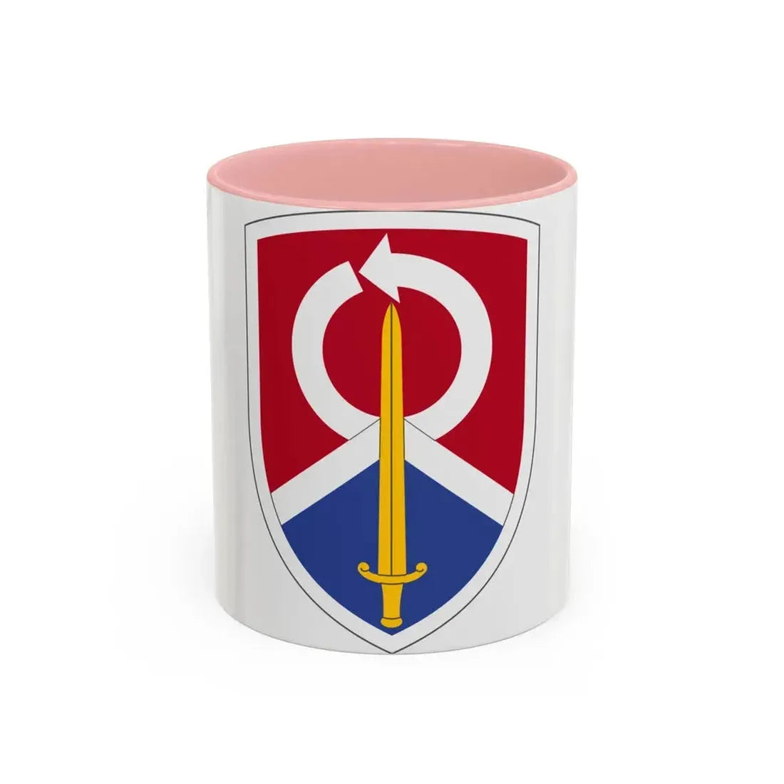 451 Sustainment Command (U.S. Army) Accent Coffee Mug 11oz Pink - Go Mug Yourself
