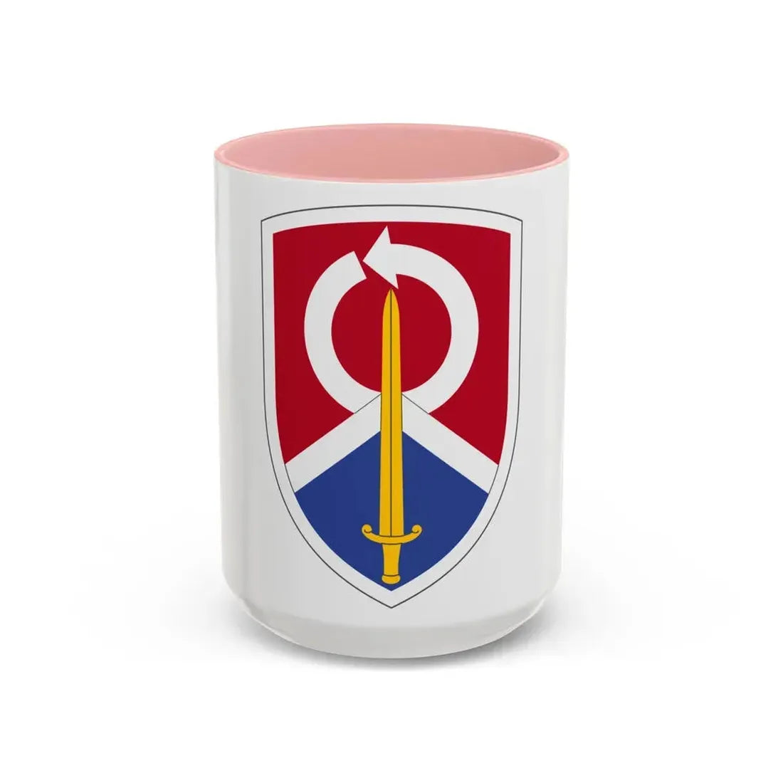 451 Sustainment Command (U.S. Army) Accent Coffee Mug 15oz Pink - Go Mug Yourself