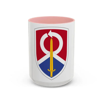 451 Sustainment Command (U.S. Army) Accent Coffee Mug 15oz Pink - Go Mug Yourself