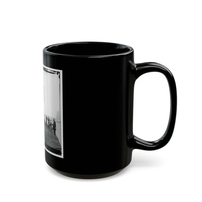 James River, Va. Deck And Turret Of U.S.S. Monitor Seen From The Bow (I.E. Stern) (U.S. Civil War) Black Coffee Mug
