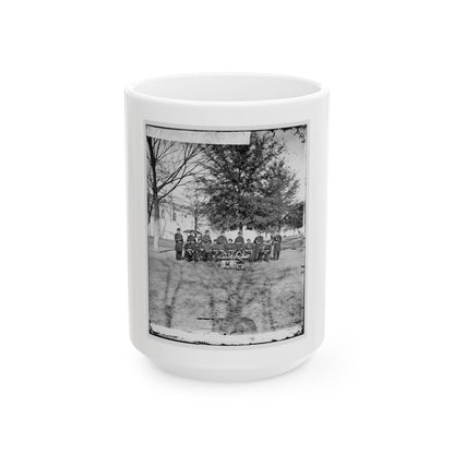 Band Group Seated Behind Their Instruments(2) (U.S. Civil War) White Coffee Mug