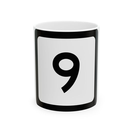 WV-9 (Virginia) (Road Sign) White Coffee Mug-11oz-Go Mug Yourself