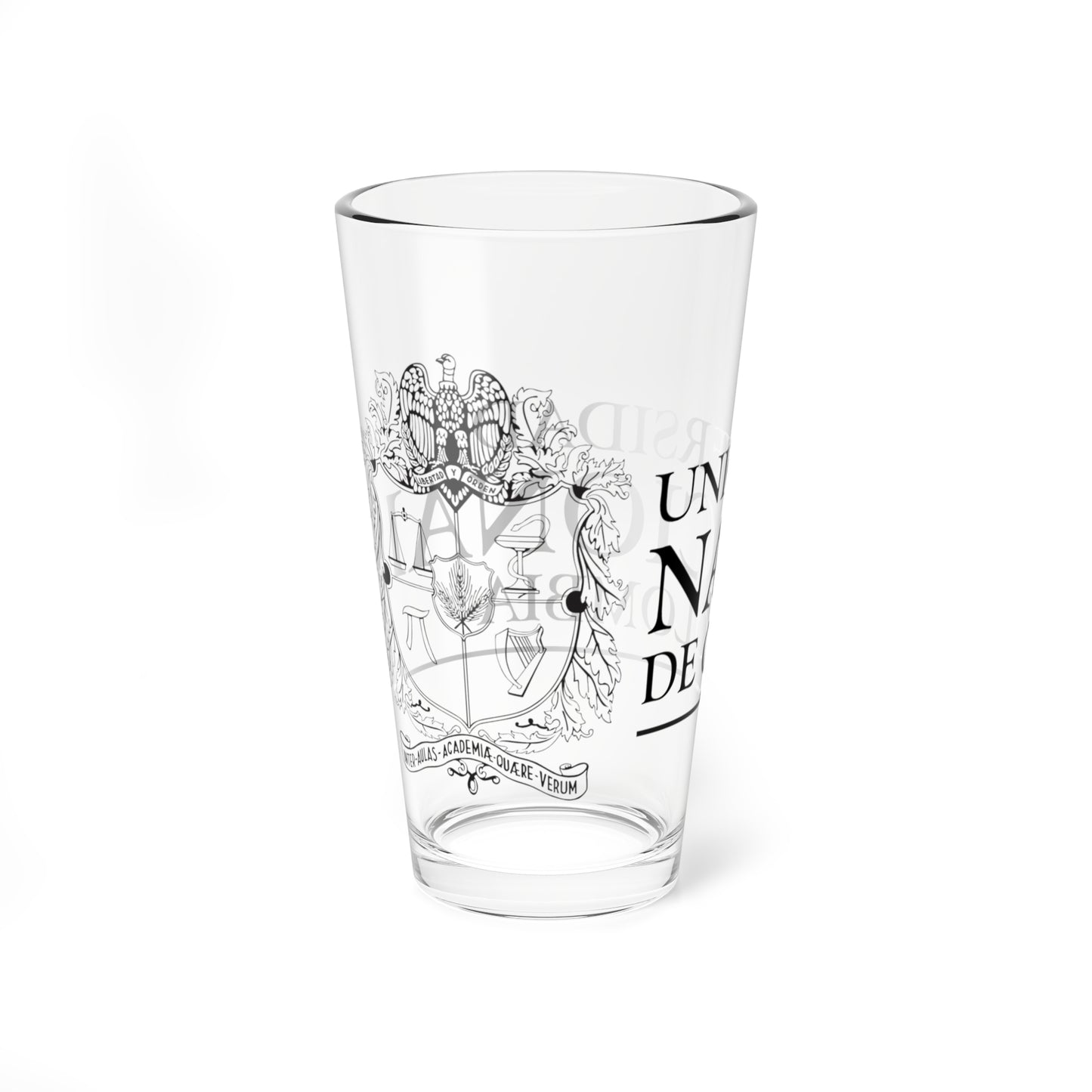 UNAL Logosimbolo (Colombia) (Coat of Arms) Pint Glass 16oz