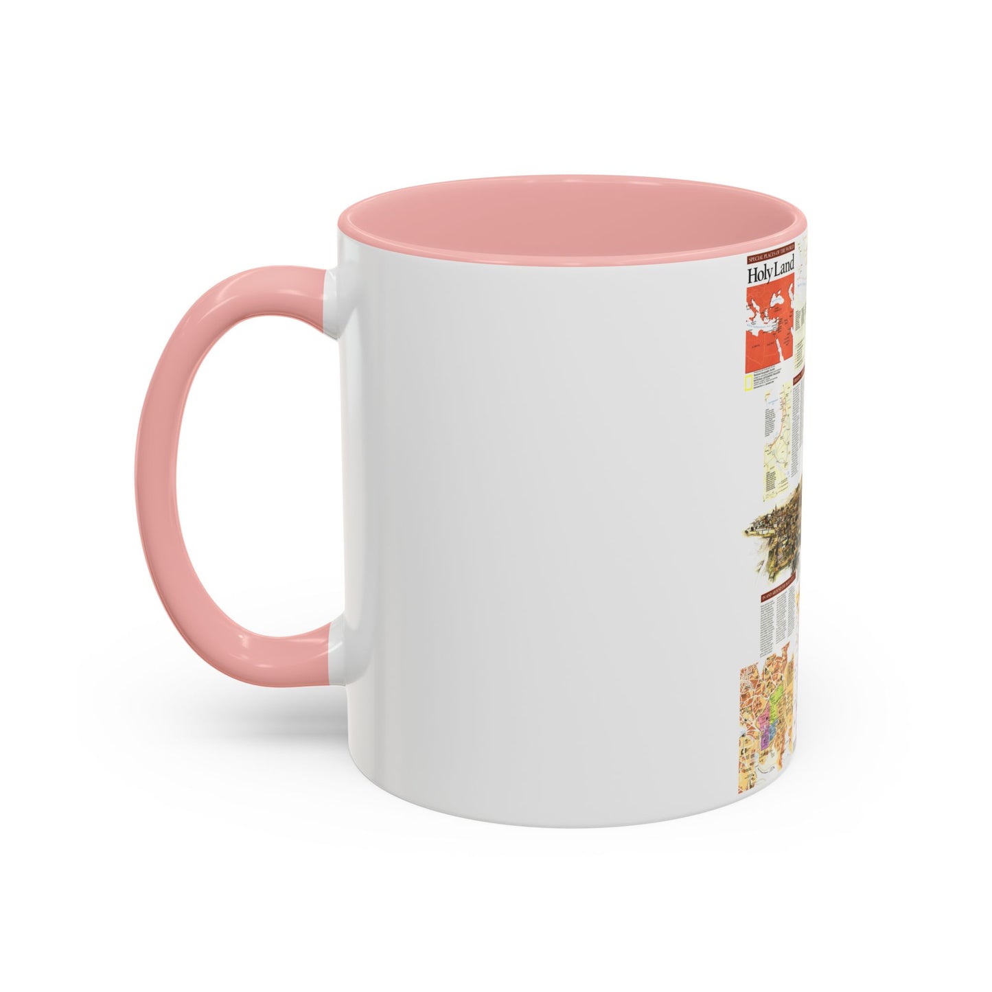 Middle East - Holy Land 2 (1989) (Map) Accent Coffee Mug