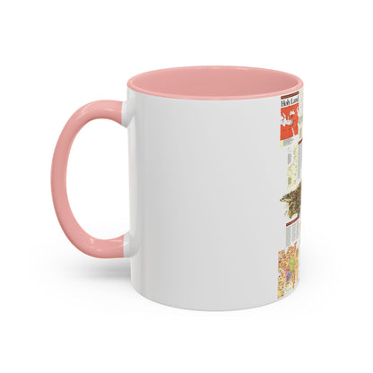 Middle East - Holy Land 2 (1989) (Map) Accent Coffee Mug