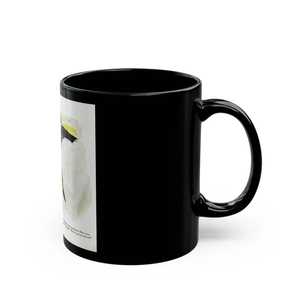 Dottie Looked At Marv, 1948 - Black Coffee Mug-Go Mug Yourself