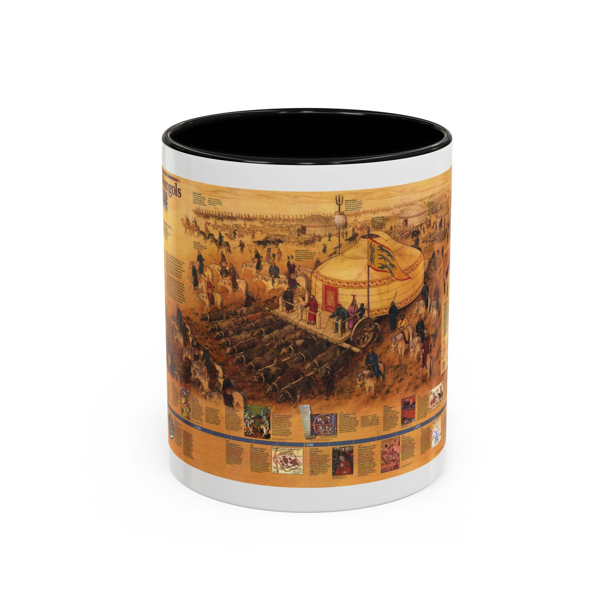 Mongols, The (1996) (Map) Accent Coffee Mug