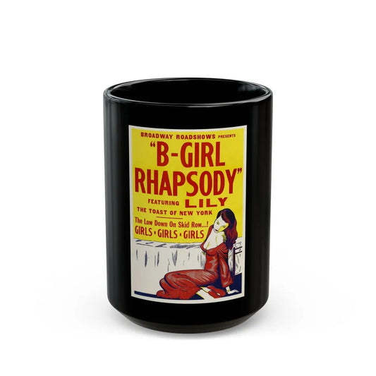 B GIRL RHAPSODY 1952 Movie Poster - Black Coffee Mug-15oz-Go Mug Yourself