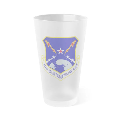 451st Air Expeditionary Wing (U.S. Air Force) Frosted Pint Glass 16oz-Go Mug Yourself